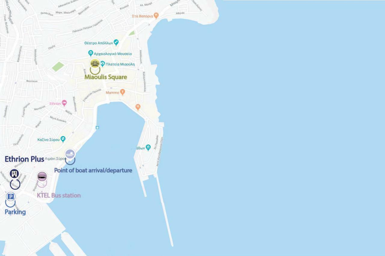 Ethrionplus Two Rooms Apartments Balconies 100 M From The Port Ermoupoli Exteriör bild